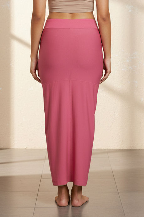 Zivame All Day Flared Mermaid Reversible Saree Shapewear - Pink Flame N Roebuk — image 4